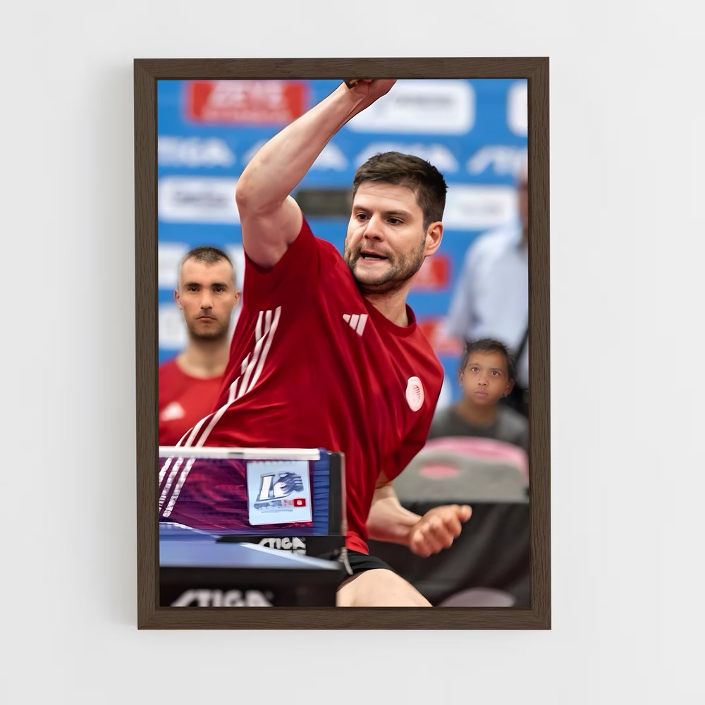 Poster Smash Red – affiche Tennis de table (vue 5)